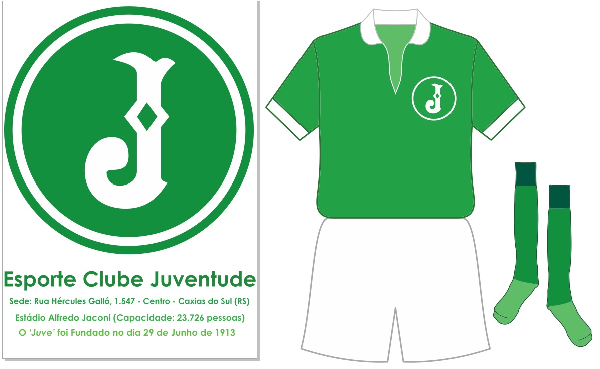 Foto Rara: Esporte Clube Juventude – Caxias do Sul (RS): Escudos de ...