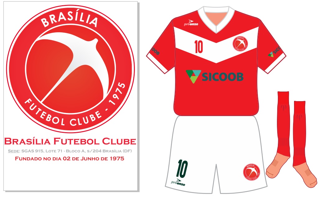 Brasília Futebol Clube Brasília (DF) Uniforme de 2016 História do