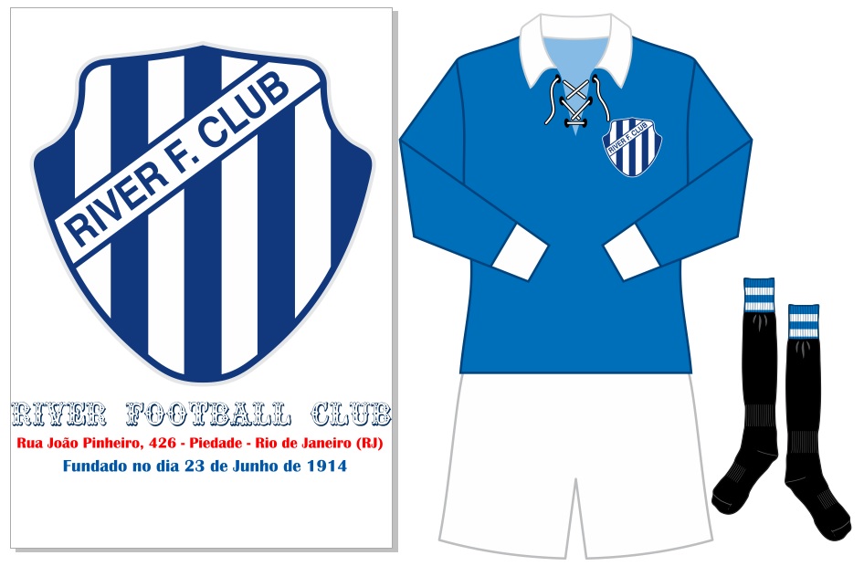 Escudo e uniforme, de 1936/37: River Football Club – Rio de Janeiro (RJ ...